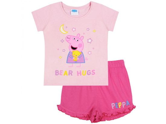 sarcia.eu Růžové bavlněné pyžamo s kraťasy Prasátko Peppa 3 lata 98 cm