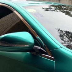 CWFoo Super lesklá metalická smaragdová wrap auto fólie na karoserii 152x50cm