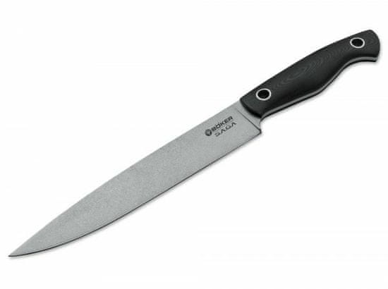 Böker Manufaktur Saga Stonewash řezbářský nůž 19,2cm (130280) černá