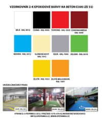 Epoxidová barva na betonovou podlahu E300, SET s tužidlem, BÍLÁ RAL 9016, 15kg SET