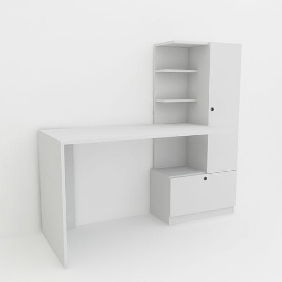 Dalenor Pracovní stůl Merinos, 120 cm, bílá