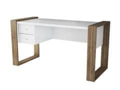 Dalenor Pracovní stůl Lord, 158 cm, bílá