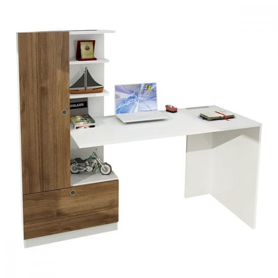 Dalenor Pracovní stůl Domingos, 120 cm, bílá