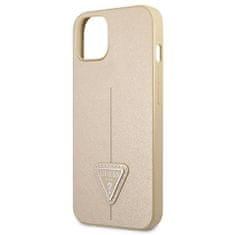 GUHCP13MPSATLE hard silikonové pouzdro iPhone 13 6.1" beige Saffiano Triangle Logo