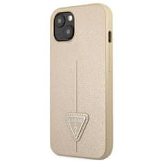 GUHCP13MPSATLE hard silikonové pouzdro iPhone 13 6.1" beige Saffiano Triangle Logo