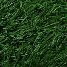 shumee Toaleta pro psy 2 ks s nádobou a umělou trávou zelené 63x50x7cm