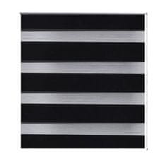 Greatstore Roleta den a noc / Zebra / Twinroll 120x175 cm černá