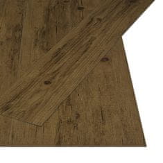 Greatstore Samolepící podlahová prkna 4,46 m2 3 mm PVC přírodní hnědá