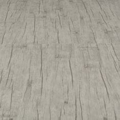 Greatstore Samolepící podlahová prkna 4,46 m2 3 mm PVC dub bělená