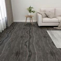 Greatstore Samolepicí podlahové desky 55 ks PVC 5,11 m2 tmavě šedé