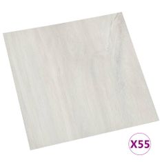 Vidaxl Samolepicí podlahové desky 55 ks PVC 5,11 m² krémové