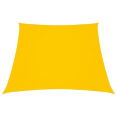 Vidaxl Stínící plachta oxfordská látka lichoběžníková 3/4 x 3 m žlutá