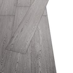 Vidaxl Nesamolepicí PVC podlahová prkna 5,26 m² 2 mm tmavě šedá