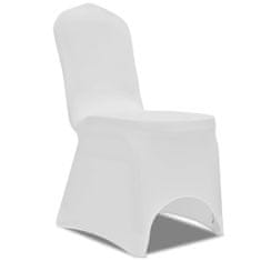 Petromila Strečové potahy na židle, 100 ks, bílá