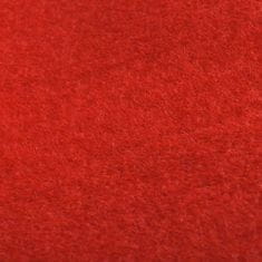 Greatstore Červený koberec 1 x 10 m, extra těžký 400 g/m2