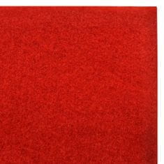 Vidaxl Červený koberec 1 x 20 m, extra těžký 400 g/m2