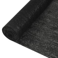 Vidaxl Stínící tkanina černá 2 x 25 m HDPE 195 g/m2