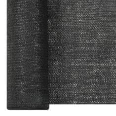 Vidaxl Stínící tkanina černá 1,5 x 25 m HDPE 195 g/m2