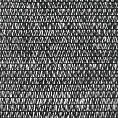 Vidaxl Stínící tkanina černá 1,2 x 50 m HDPE 75 g/m2
