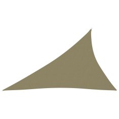 Vidaxl Stínící plachta oxfordská látka trojúhelníková 4x5x6,4 m béžová