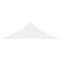 Greatstore Stínící plachta oxfordská látka trojúhelníková 5 x 5 x 6 m bílá