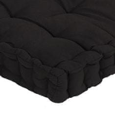 Greatstore Podušky na nábytek z palet 7 ks bavlna černé