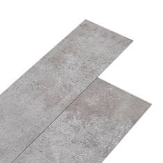 Greatstore Samolepicí podlahová krytina PVC 5,21 m2 2 mm zemitě šedá
