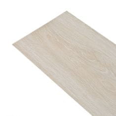 shumee Samolepicí podlahová krytina PVC 5,21 m2 2 mm dub klasický bílý