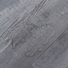 Vidaxl Samolepicí podlahová krytina PVC 5,21 m2 2 mm matné šedé dřevo