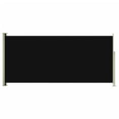 Greatstore Zatahovací boční markýza 140 x 300 cm černá