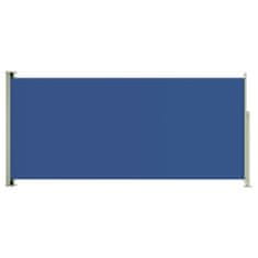 Greatstore Zatahovací boční markýza 140 x 300 cm modrá