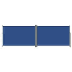 Greatstore Zatahovací boční markýza modrá 200 x 600 cm
