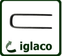 IGLACO Ocelové kotvící skoby ø 6mm 20x5x20 cm - 10 ks