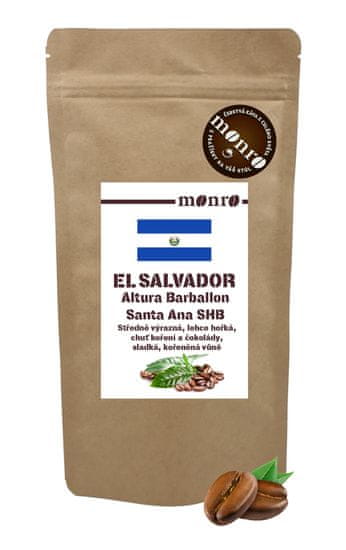 Káva Monro El Salvador Altura Barballon Santa Ana SHB zrnková káva 100% Arabica