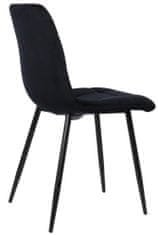 BHM Germany Jídelní židle Tilde, samet, černá