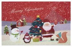 Mujkoberec Original Protiskluzová rohožka Merry Christmas 104694 Red 45x70