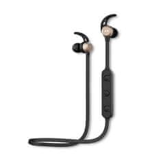 Qoltec Bezdrátová sportovní sluchátka BT 5.0 JL | magnetická | mikrofon | černá