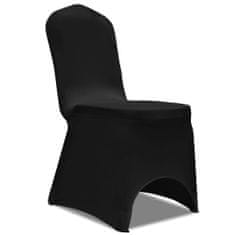 Vidaxl 50 ks černé strečové potahy na židle