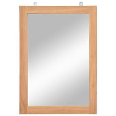shumee vidaXL nástěnné zrcadlo masivní teak 50 x 70 cm