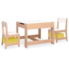 shumee Dětský stůl se 2 židlemi MDF