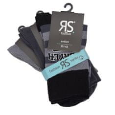 RS pánské zkrácené vzorované ponožky bez gumiček 7200422 3-pack, 39-42