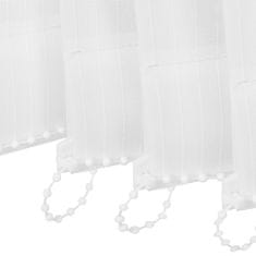 Greatstore Vertikální žaluzie bílé látkové PVC 120x250 cm