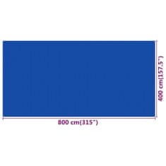 Greatstore Koberec do stanu 400 x 800 cm modrý HDPE