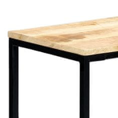 Greatstore Konzolový stolek 140x35x76 cm masivní hrubé mangovníkové dřevo