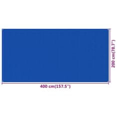 Greatstore Koberec do stanu 200 x 400 cm modrý HDPE