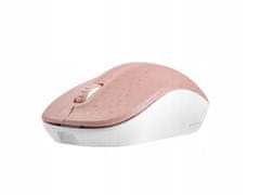 Natec Bezdrátova myš Toucan růžovo-bílá 1600 DPI 