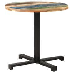 Greatstore Bistro stolek kulatý Ø 80 x 75 cm masivní recyklované dřevo