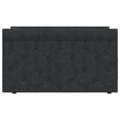 Greatstore Válenda s matrací a USB černá textil 90 x 200 cm