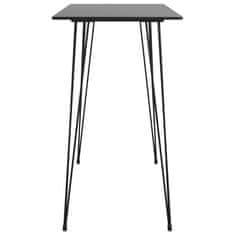 Greatstore Barový stůl černý 120x60x105 cm