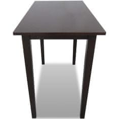 Vidaxl Hnědý dřevěný barový stůl